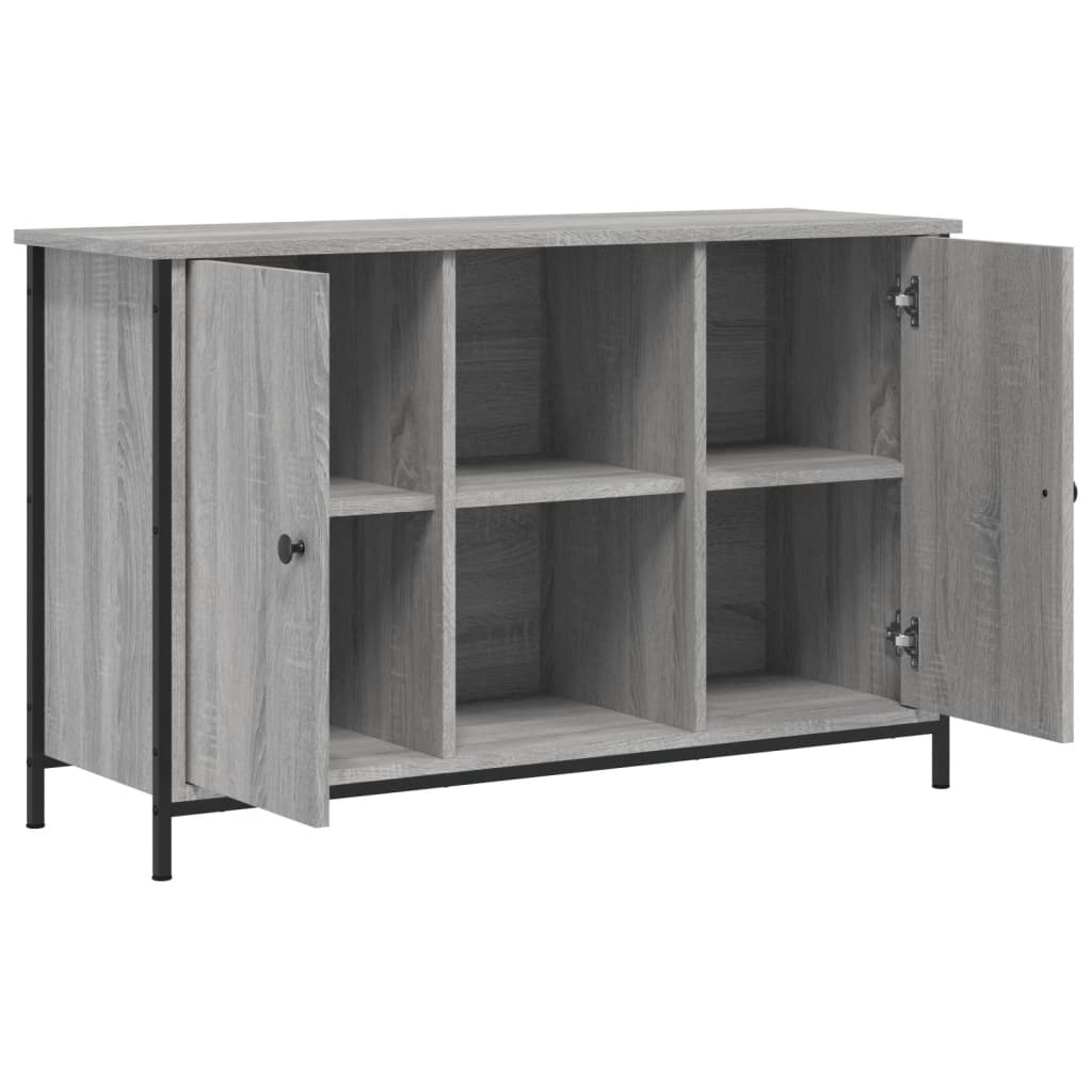 szürke sonoma színű szerelt fa TV-szekrény 100 x 35 x 65 cm