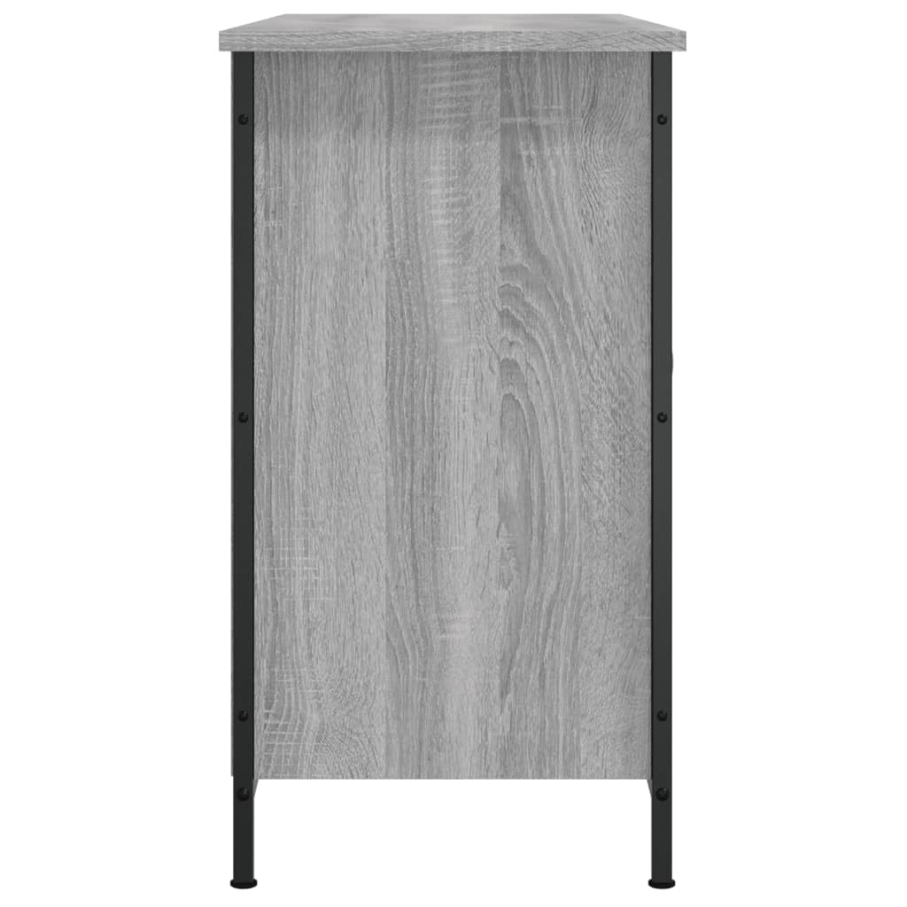 szürke sonoma színű szerelt fa TV-szekrény 100 x 35 x 65 cm