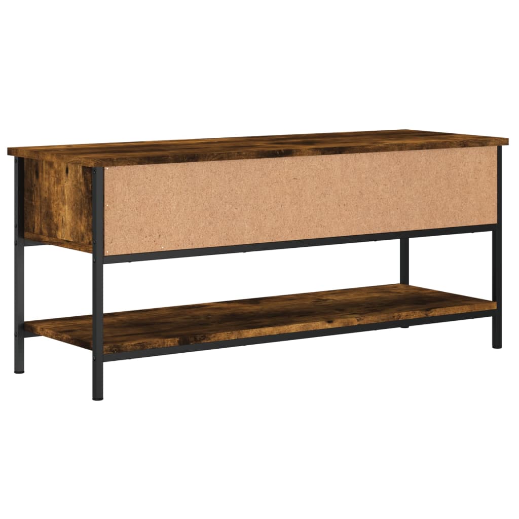 füstös tölgy színű szerelt fa TV-szekrény 100 x 35 x 45 cm