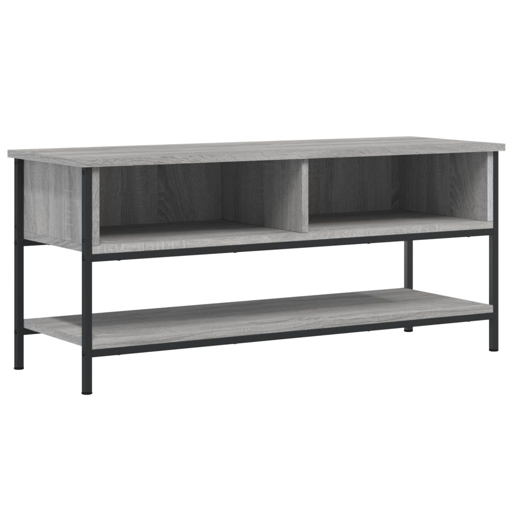 szürke sonoma színű szerelt fa TV-szekrény 100 x 35 x 45 cm