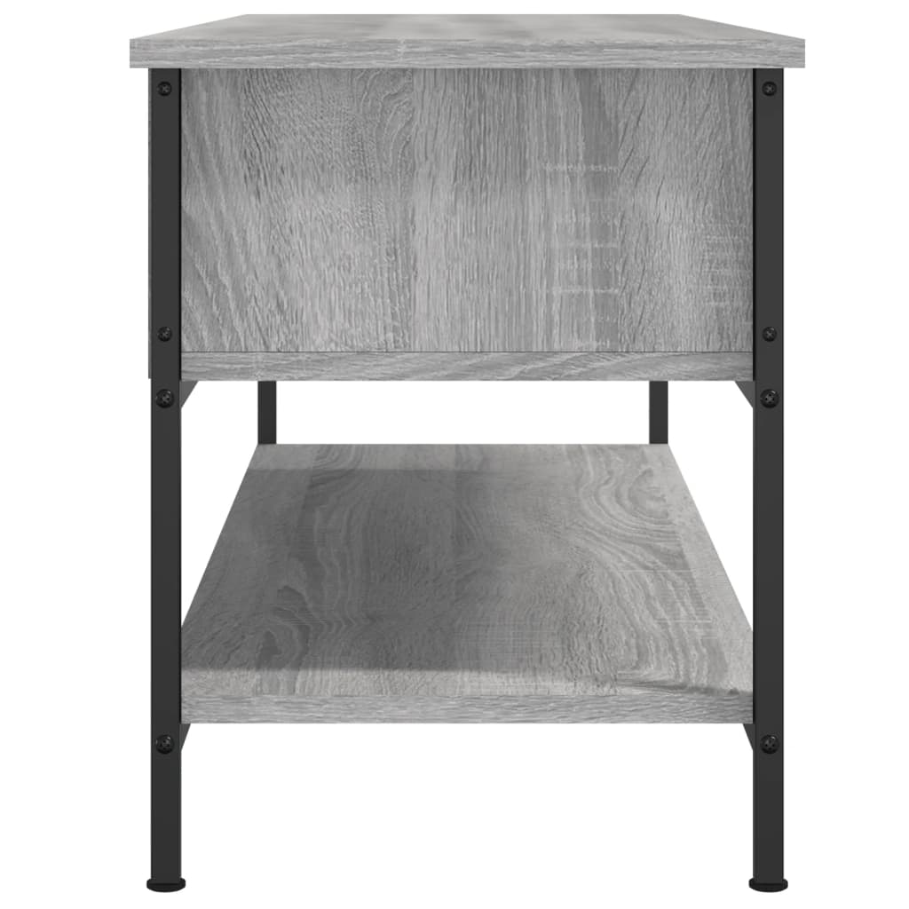 szürke sonoma színű szerelt fa TV-szekrény 100 x 35 x 45 cm