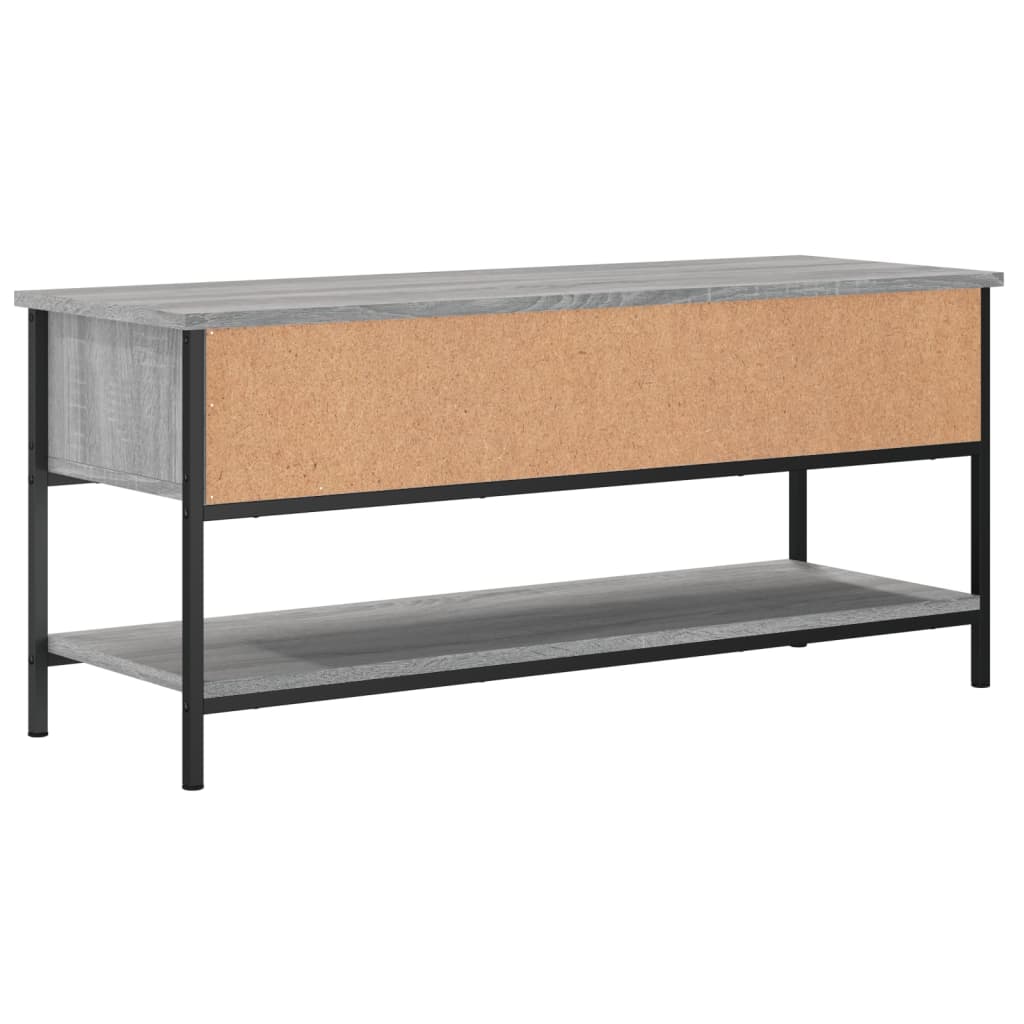 szürke sonoma színű szerelt fa TV-szekrény 100 x 35 x 45 cm