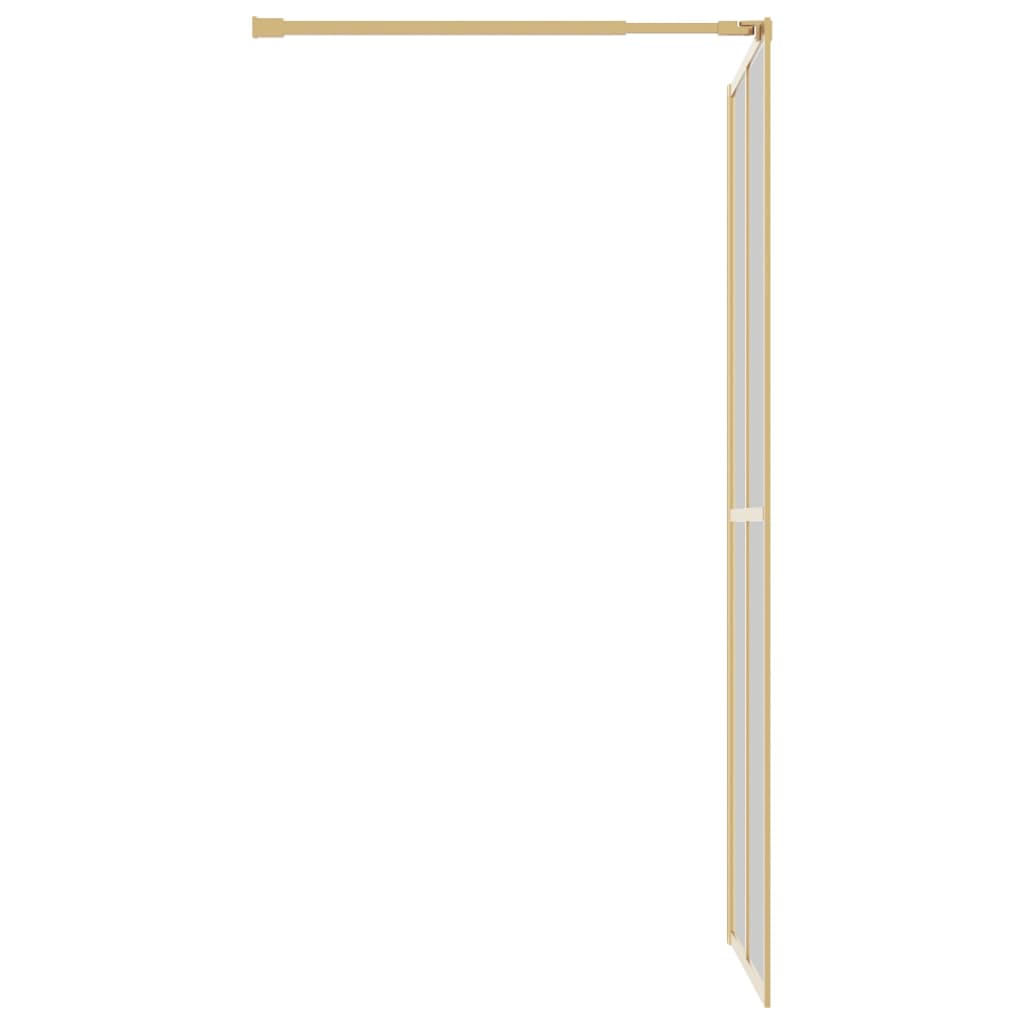 aranyszínű zuhanyfal átlátszó ESG üveggel 80 x 195 cm