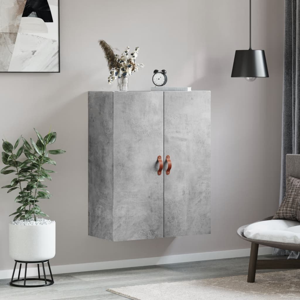 betonszürke fali szekrény 69,5x34x90 cm