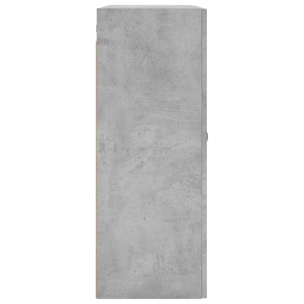 betonszürke fali szekrény 69,5x34x90 cm