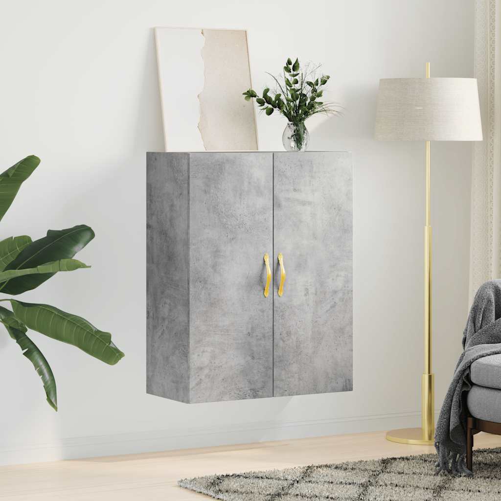 betonszürke fali szekrény 69,5x34x90 cm