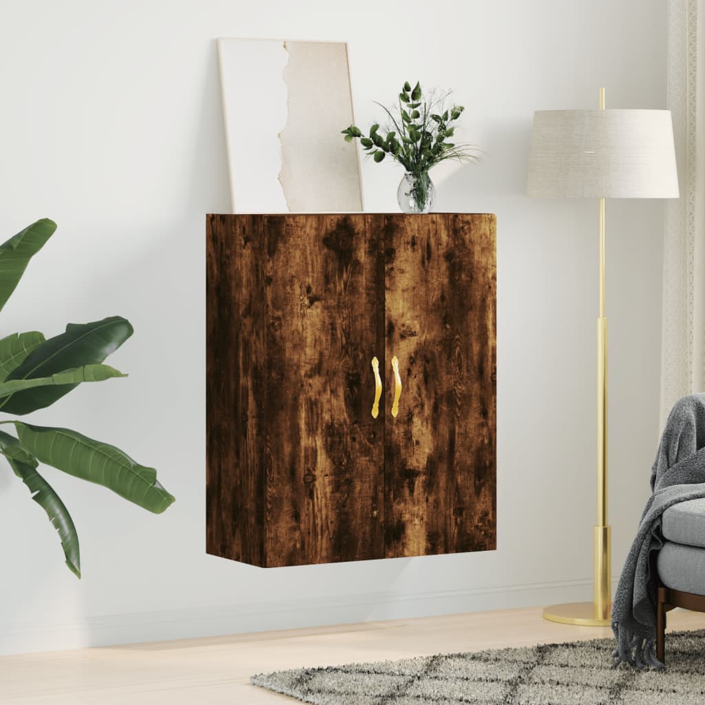 füstös tölgy színű fali szekrény 69,5 x 34 x 90 cm