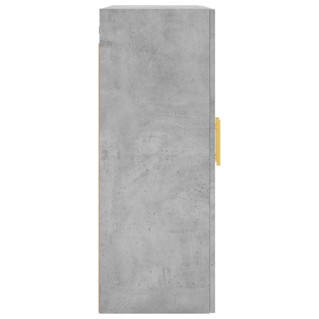 betonszürke fali szekrény 69,5x34x90 cm