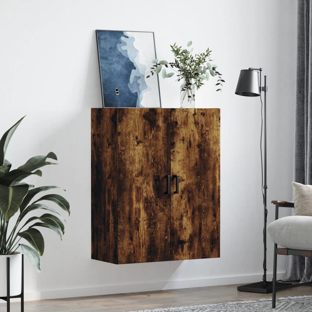 füstös tölgy színű fali szekrény 69,5 x 34 x 90 cm