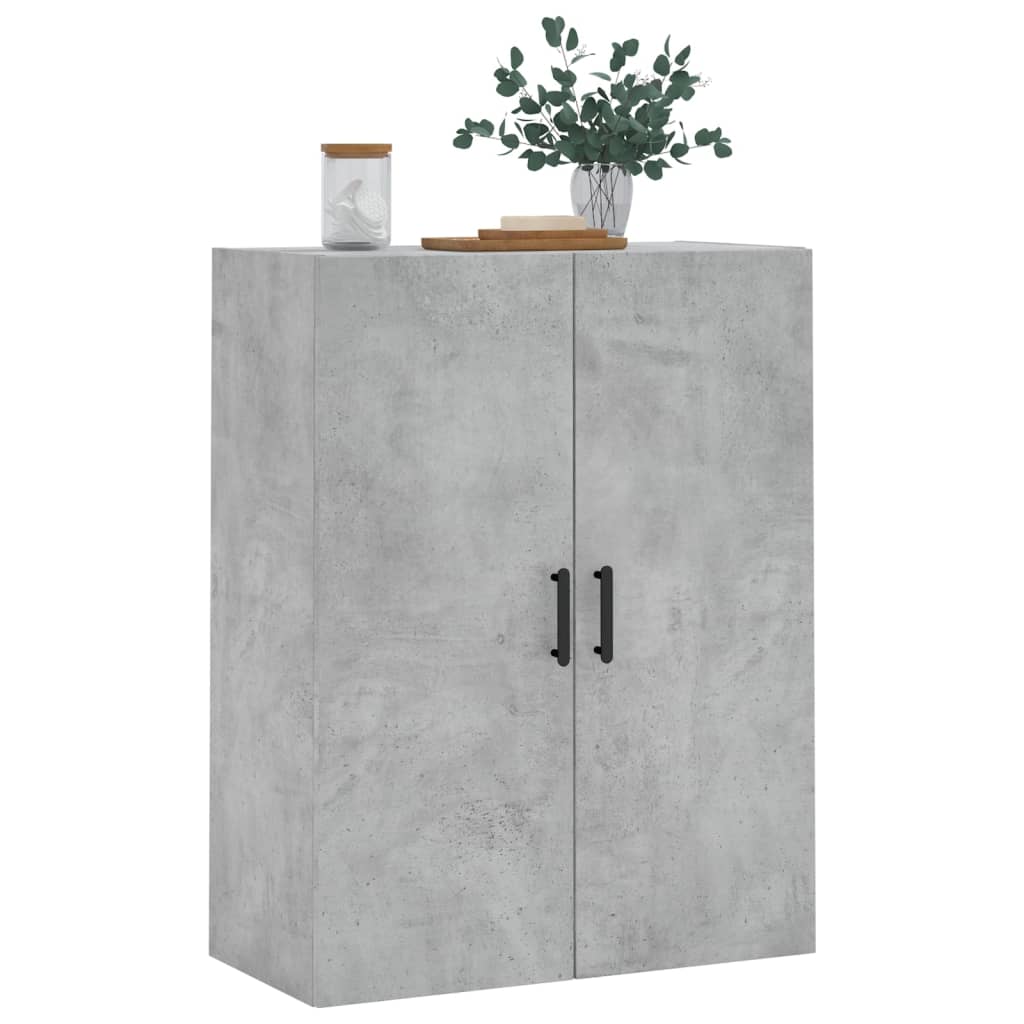 betonszürke fali szekrény 69,5x34x90 cm