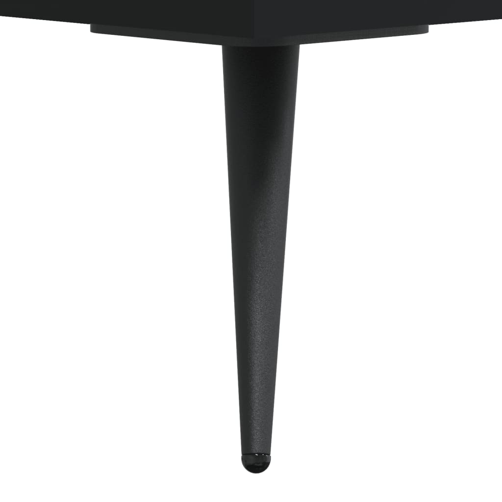 fekete szerelt fa TV-szekrény 102 x 36 x 50 cm
