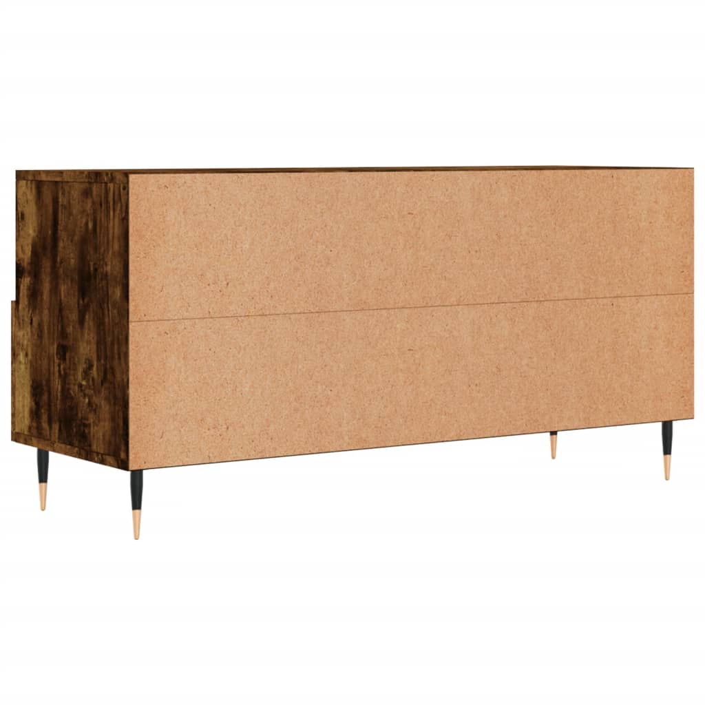 füstös tölgy színű szerelt fa TV-szekrény 102 x 36 x 50 cm