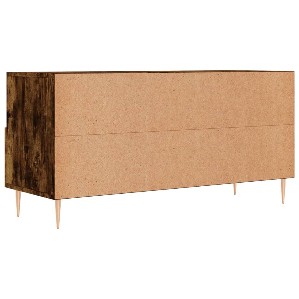 füstös tölgy színű szerelt fa TV-szekrény 102 x 36 x 50 cm