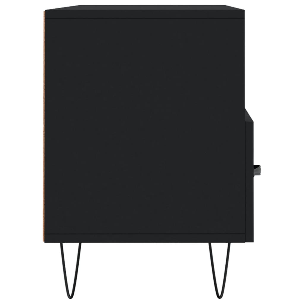 fekete szerelt fa TV-szekrény 102 x 36 x 50 cm