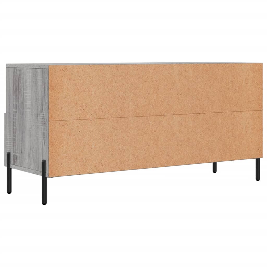 szürke sonoma színű szerelt fa TV-szekrény 102 x 36 x 50 cm