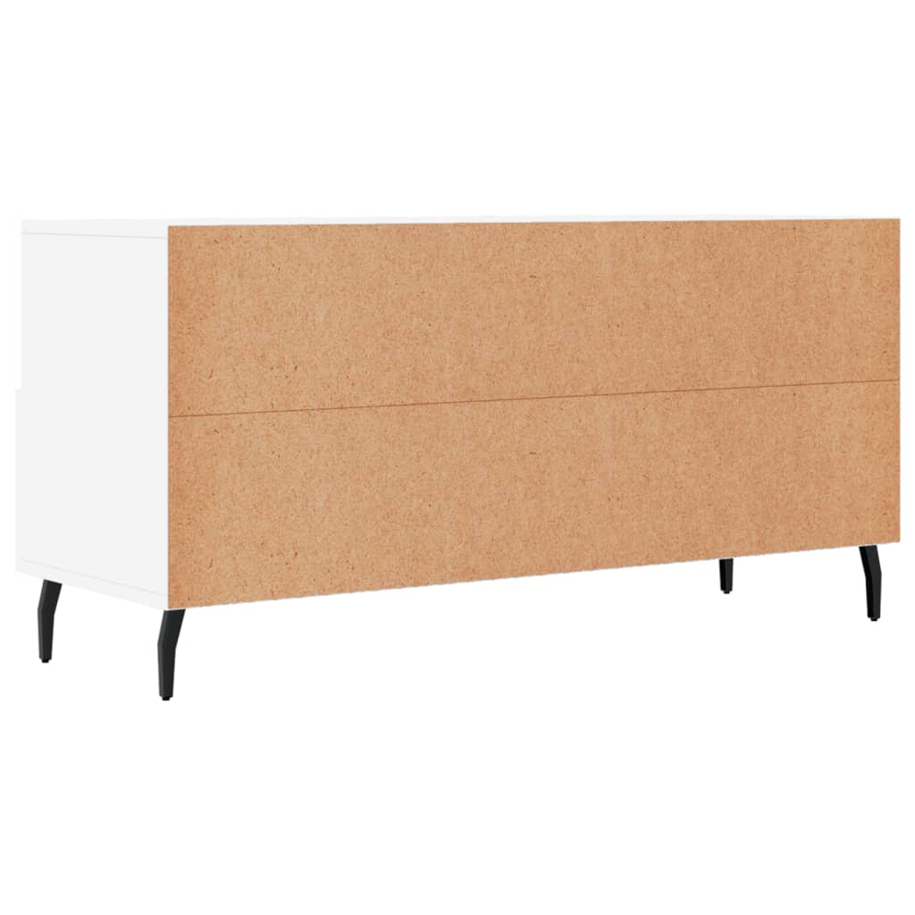 fehér szerelt fa TV-szekrény 102 x 36 x 50 cm