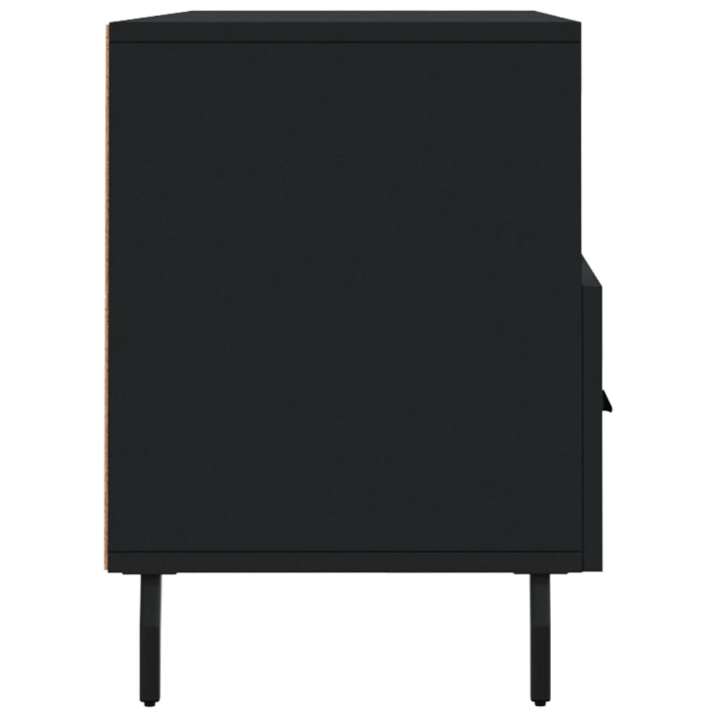 fekete szerelt fa TV-szekrény 102 x 36 x 50 cm