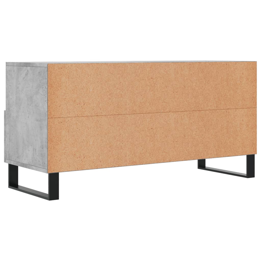 betonszürke szerelt fa TV-szekrény 102 x 36 x 50 cm