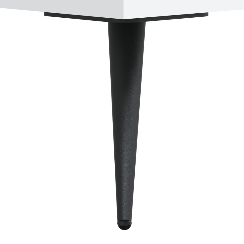 fehér szerelt fa TV-szekrény 150 x 35 x 55 cm