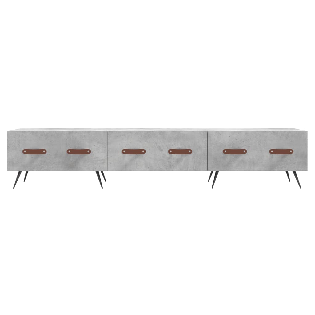 betonszürke szerelt fa TV-szekrény 150 x 36 x 50 cm