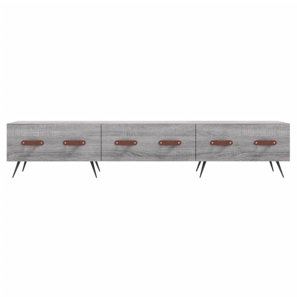 szürke sonoma színű szerelt fa TV-szekrény 150x36x50 cm