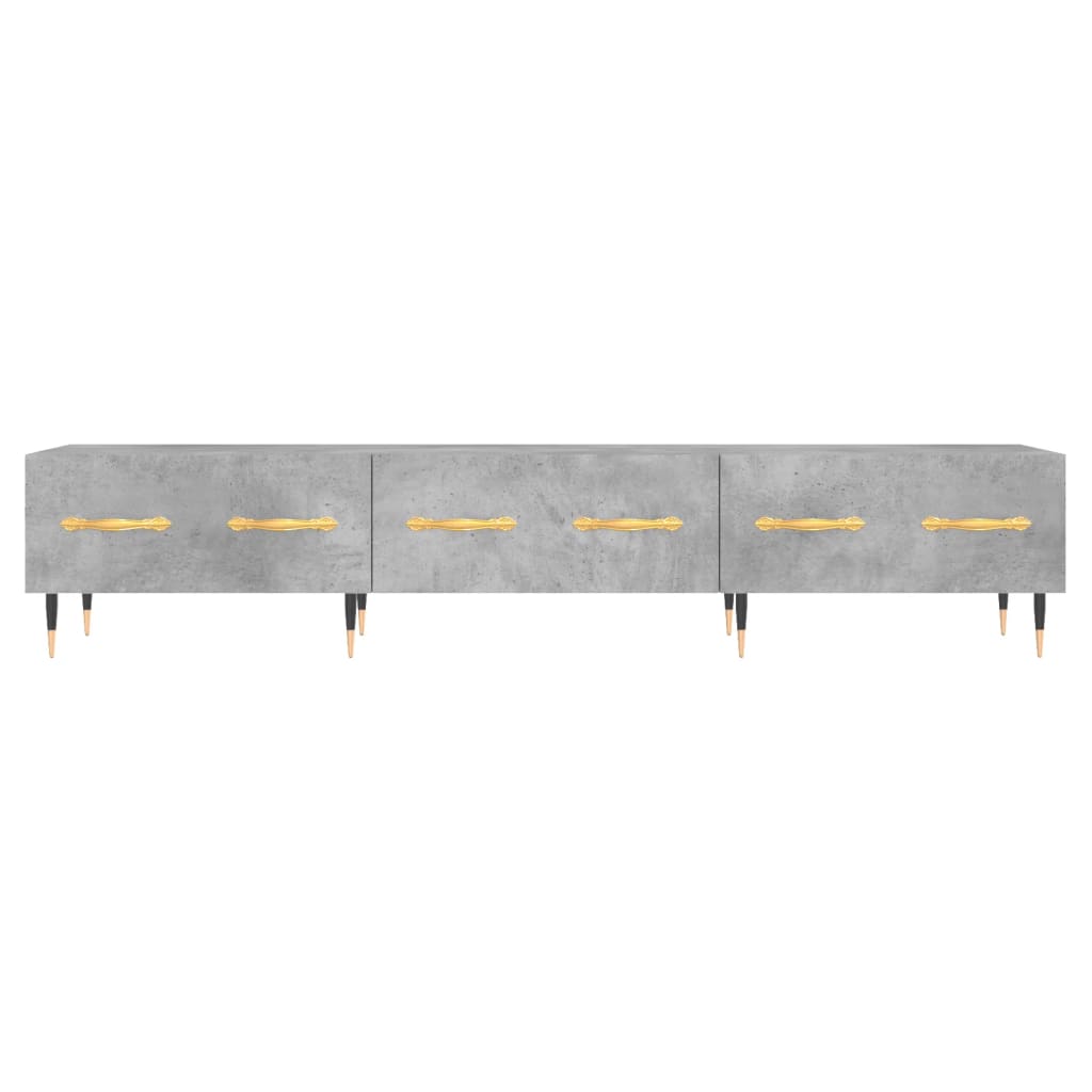 betonszürke szerelt fa TV-szekrény 150 x 36 x 50 cm