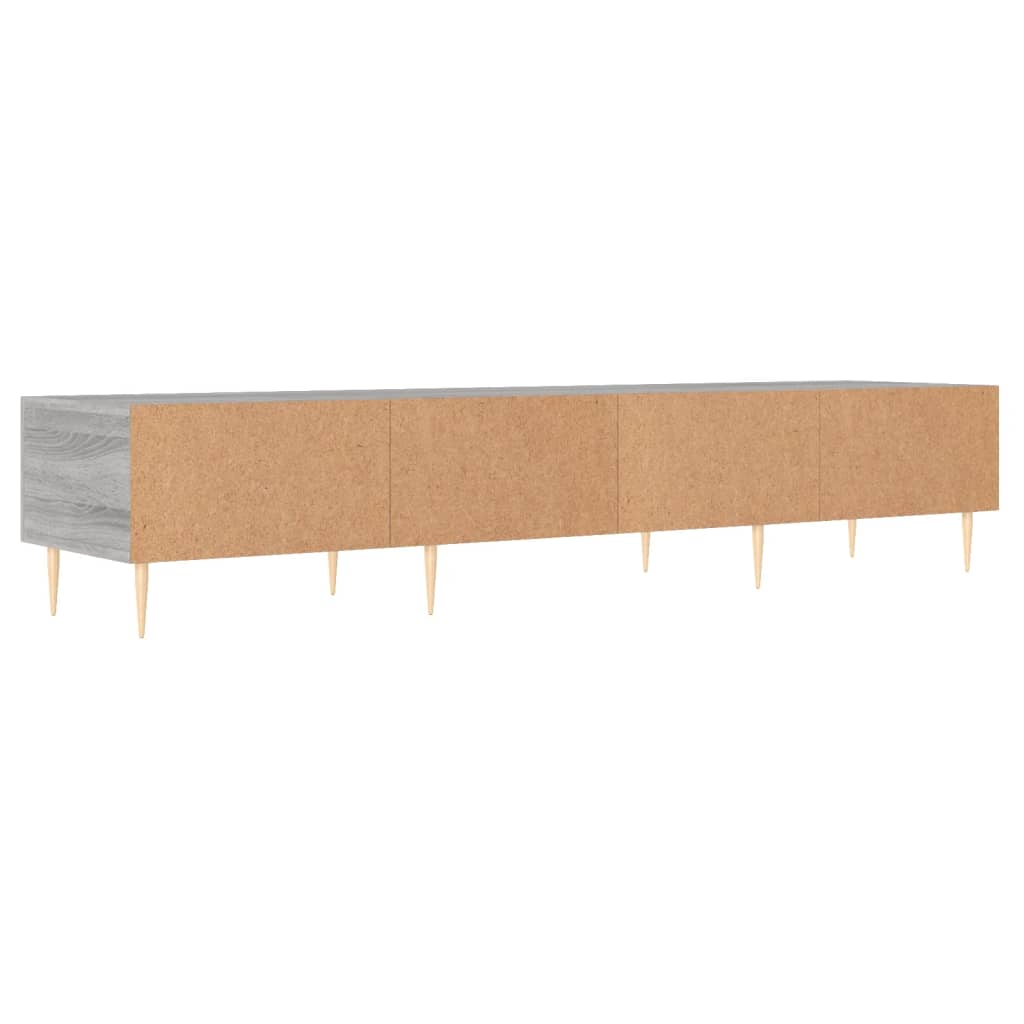 szürke sonoma színű szerelt fa TV-szekrény 150x36x50 cm