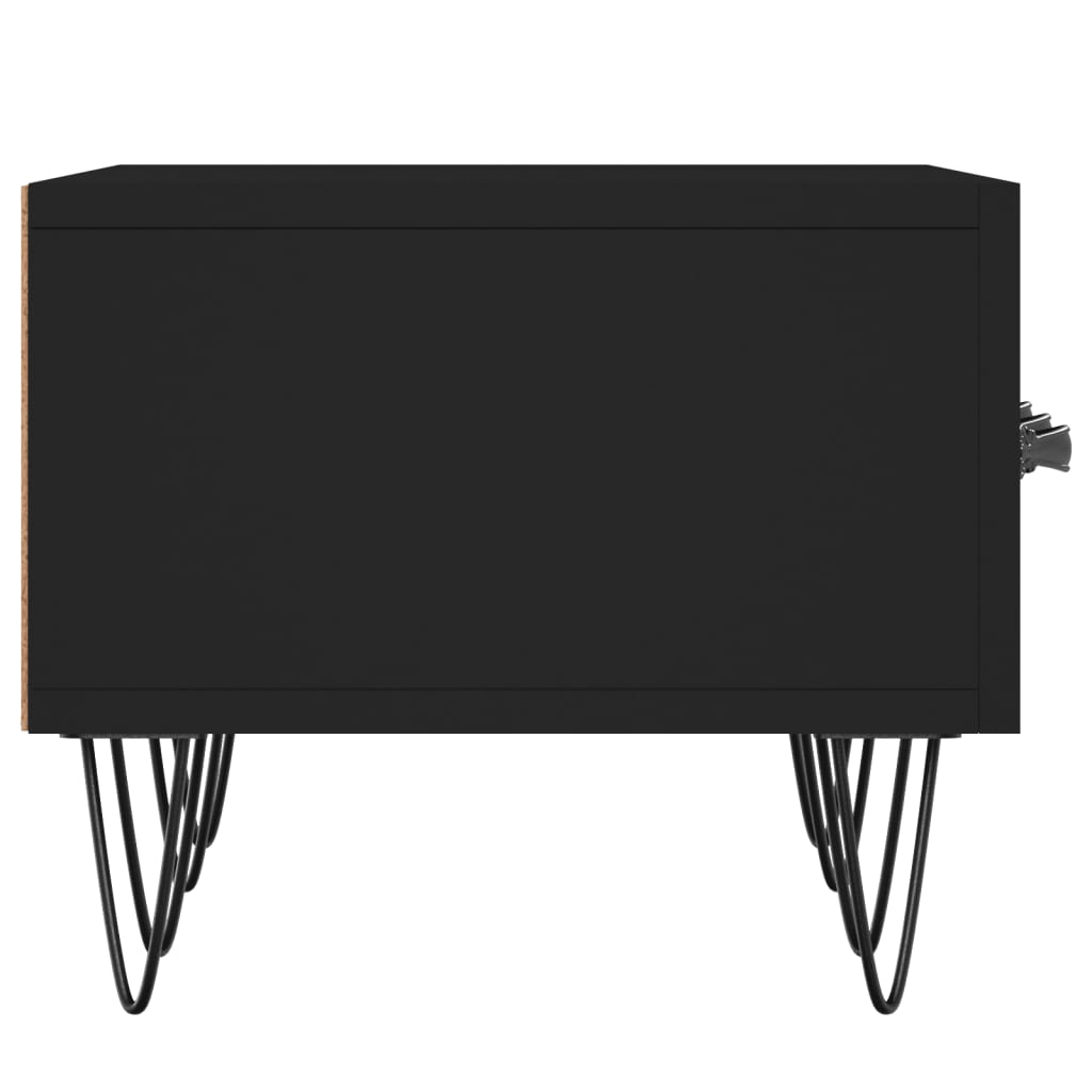fekete szerelt fa TV-szekrény 150 x 36 x 50 cm