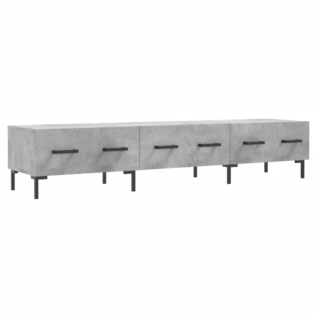 betonszürke szerelt fa TV-szekrény 150 x 36 x 50 cm
