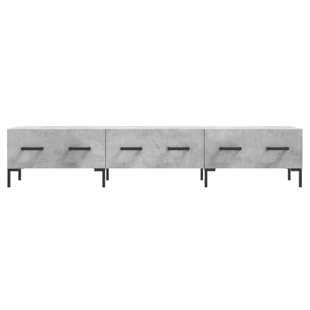 betonszürke szerelt fa TV-szekrény 150 x 36 x 50 cm