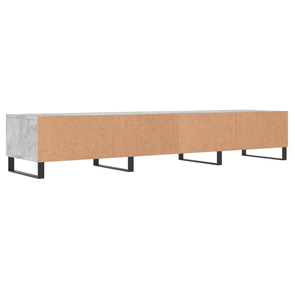 betonszürke szerelt fa TV-szekrény 150 x 36 x 50 cm