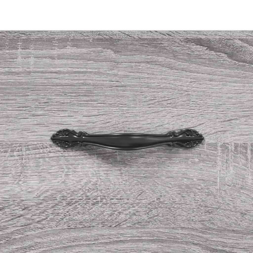 2 db szürke sonoma falra szerelhető éjjeliszekrény 35x35x20 cm