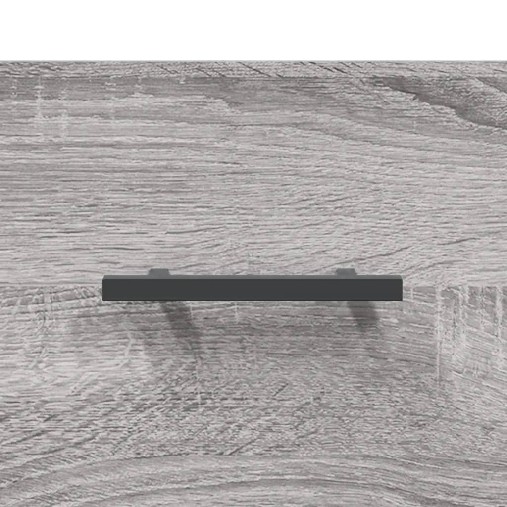 szürke sonoma falra szerelhető éjjeliszekrény 35x35x20 cm