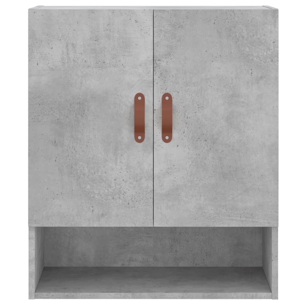 betonszürke szerelt fa faliszekrény 60 x 31 x 70 cm