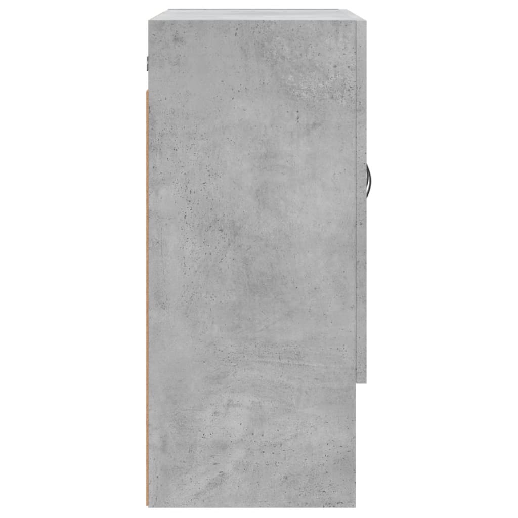 betonszürke szerelt fa faliszekrény 60 x 31 x 70 cm