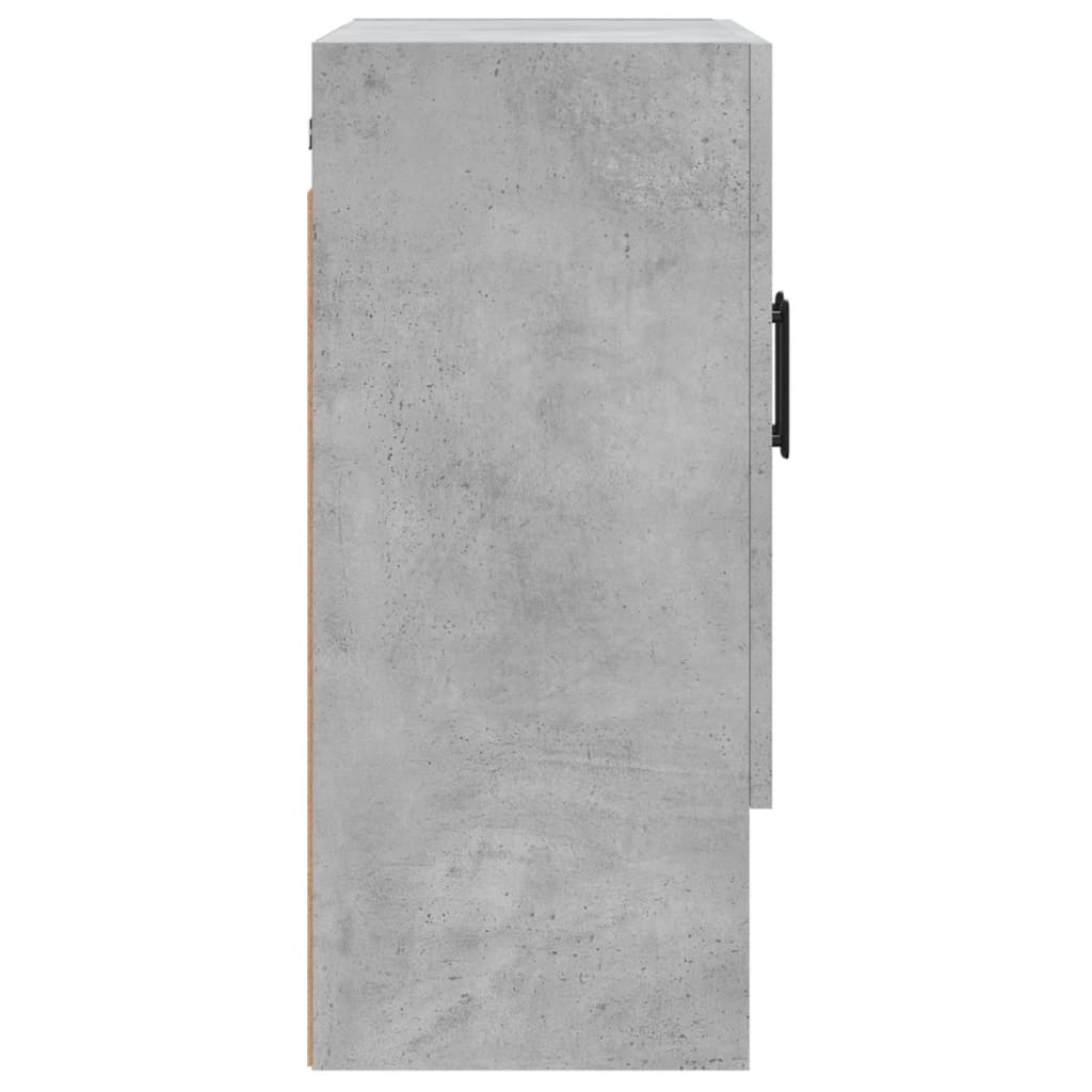 betonszürke szerelt fa faliszekrény 60 x 31 x 70 cm
