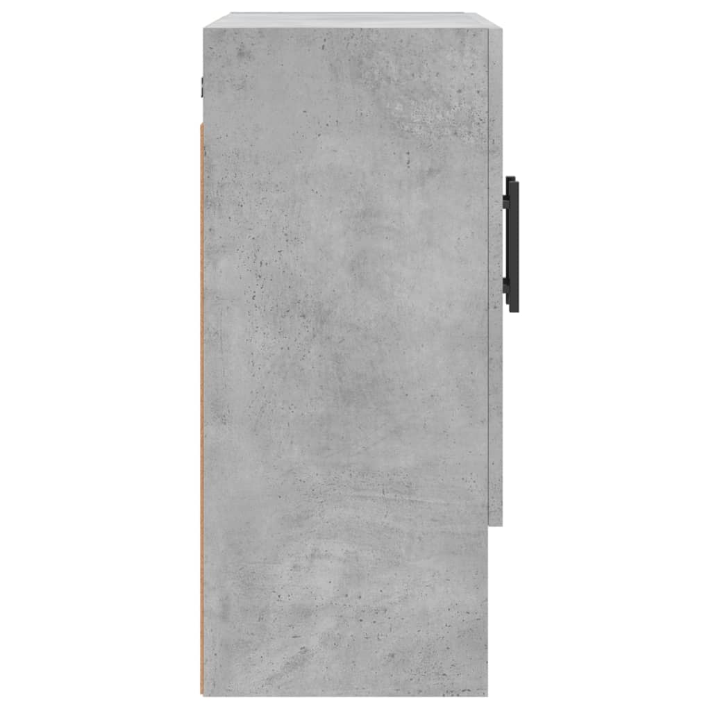 betonszürke szerelt fa faliszekrény 60 x 31 x 70 cm