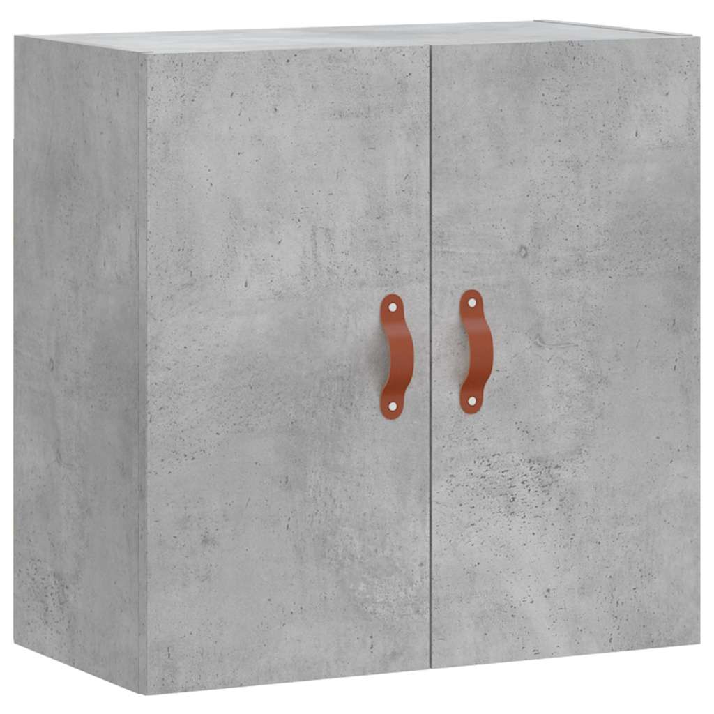 betonszürke szerelt fa faliszekrény 60 x 31 x 60 cm