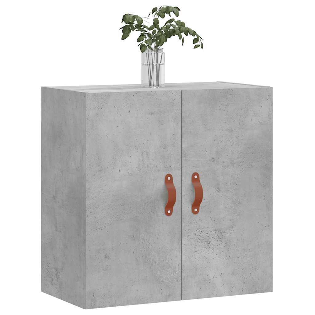 betonszürke szerelt fa faliszekrény 60 x 31 x 60 cm