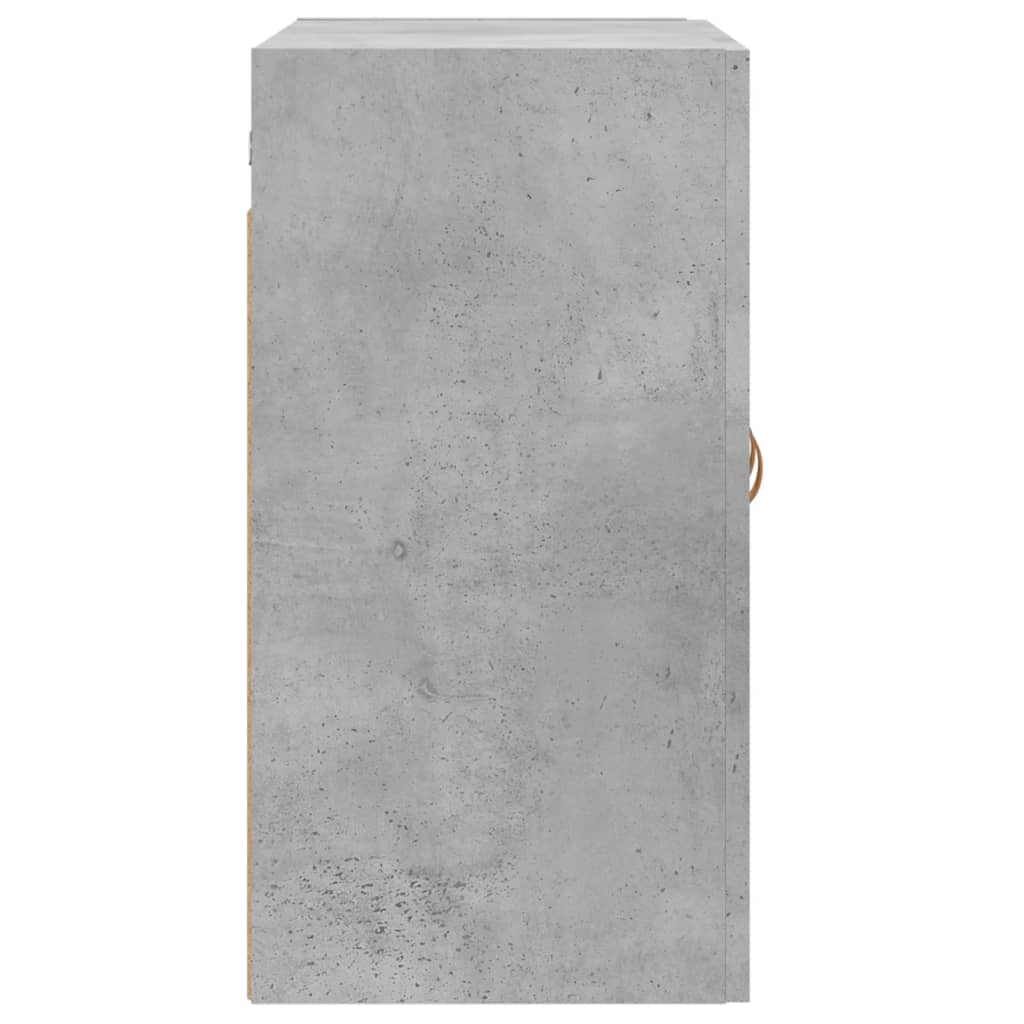 betonszürke szerelt fa faliszekrény 60 x 31 x 60 cm