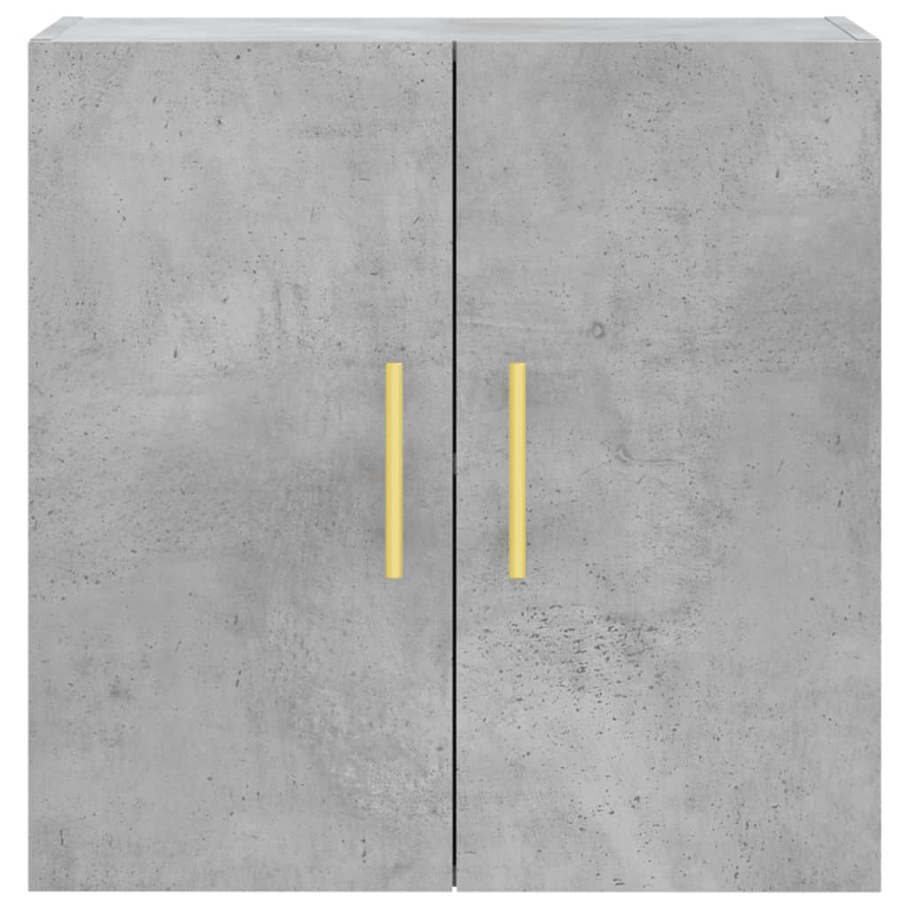 betonszürke szerelt fa faliszekrény 60 x 31 x 60 cm