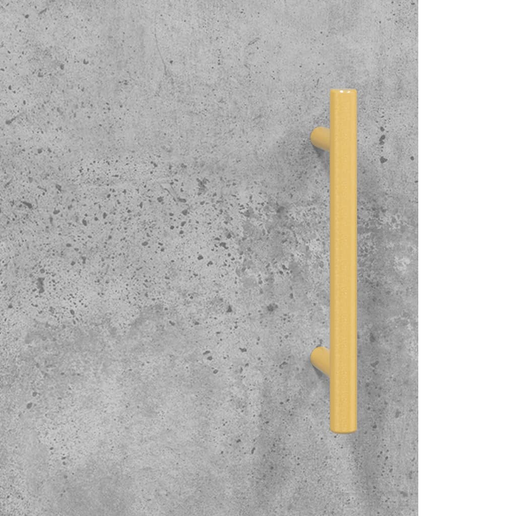 betonszürke szerelt fa faliszekrény 60 x 31 x 60 cm