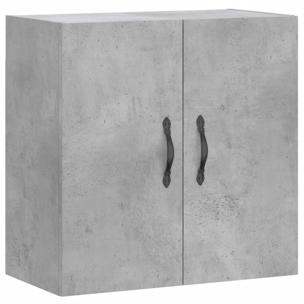 betonszürke szerelt fa faliszekrény 60 x 31 x 60 cm