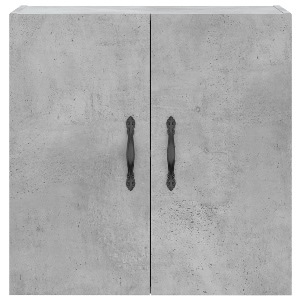 betonszürke szerelt fa faliszekrény 60 x 31 x 60 cm