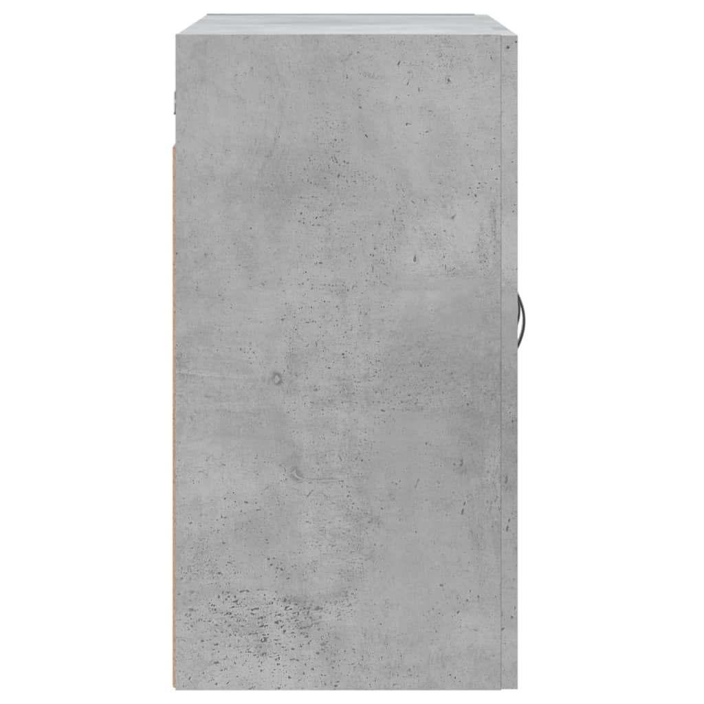 betonszürke szerelt fa faliszekrény 60 x 31 x 60 cm