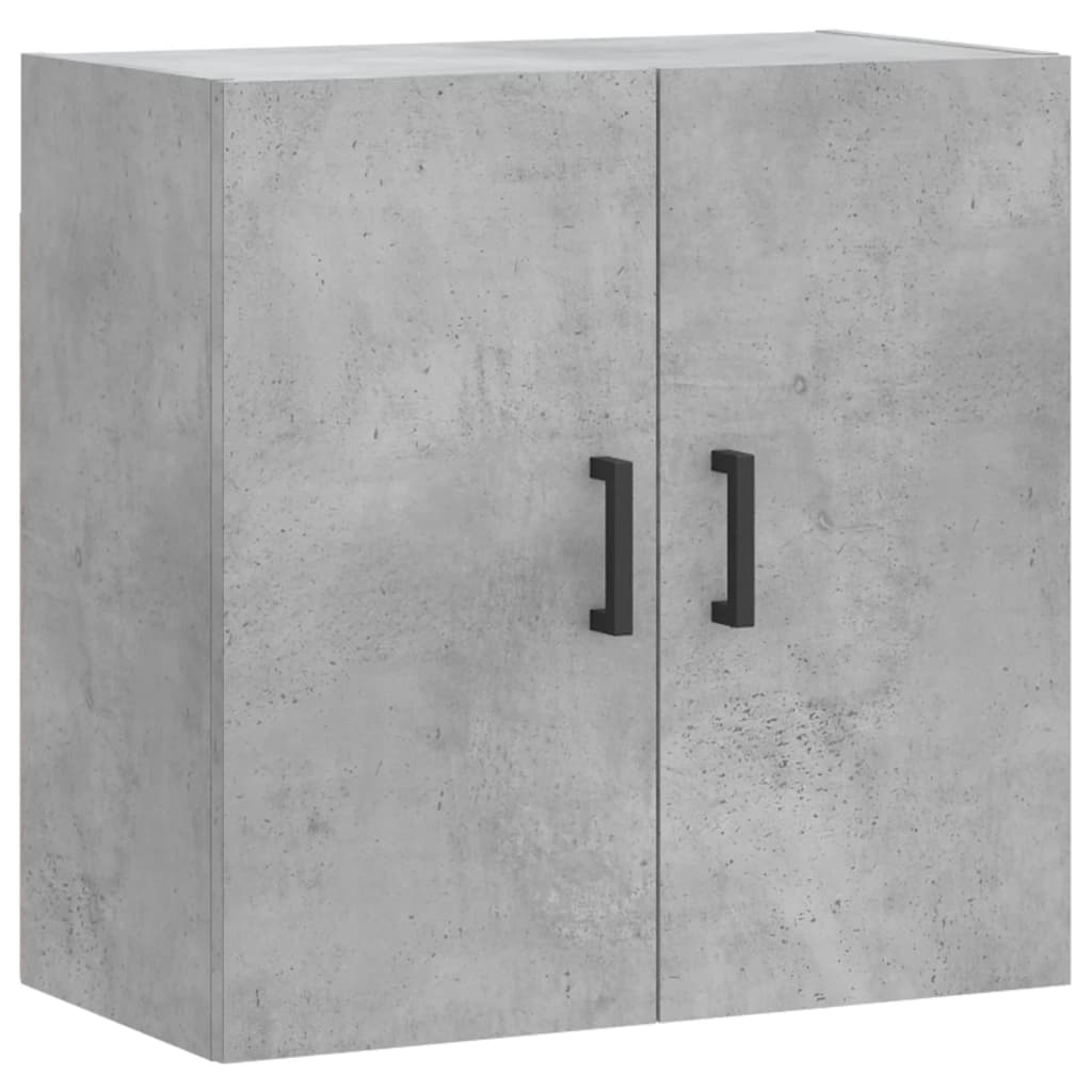 betonszürke szerelt fa faliszekrény 60 x 31 x 60 cm
