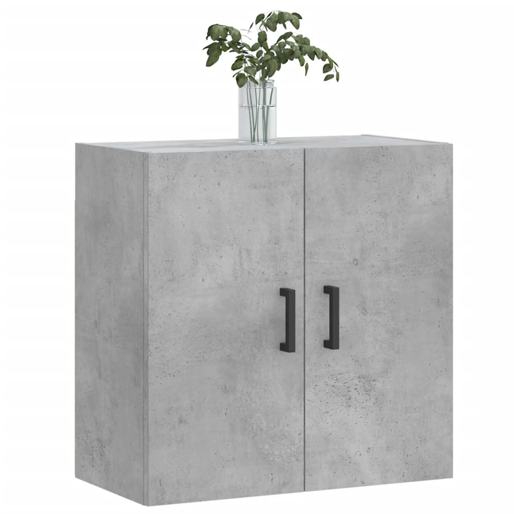 betonszürke szerelt fa faliszekrény 60 x 31 x 60 cm