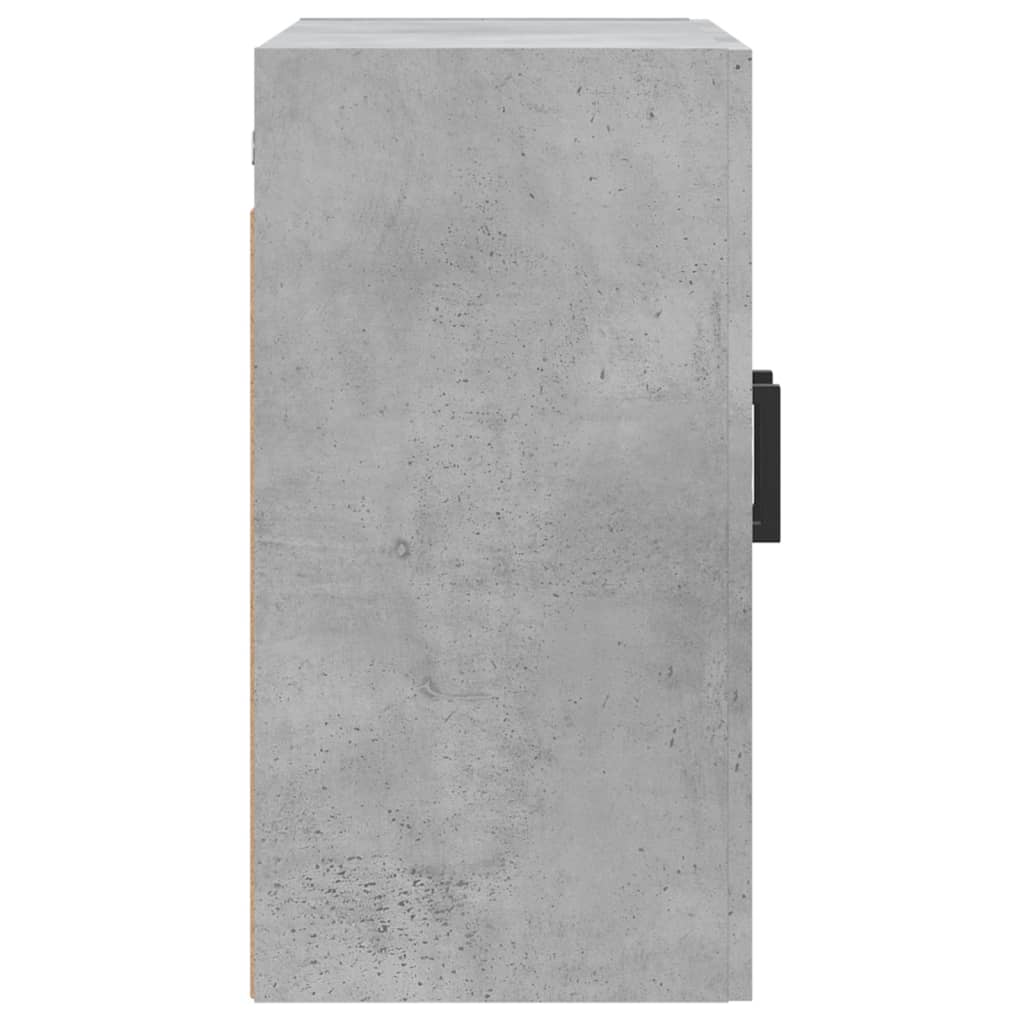 betonszürke szerelt fa faliszekrény 60 x 31 x 60 cm