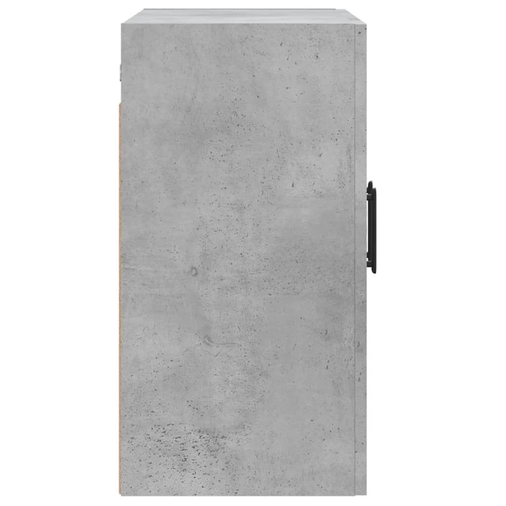 betonszürke szerelt fa faliszekrény 60 x 31 x 60 cm