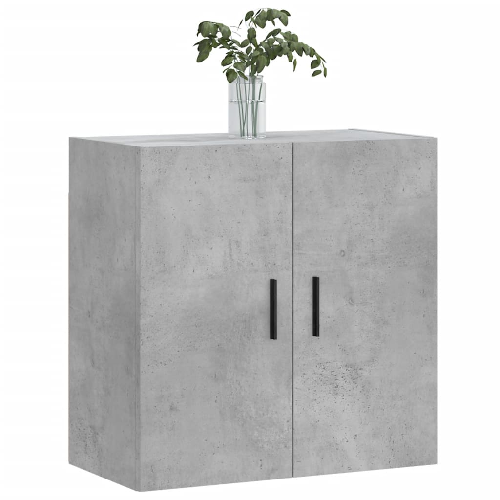 betonszürke szerelt fa faliszekrény 60 x 31 x 60 cm